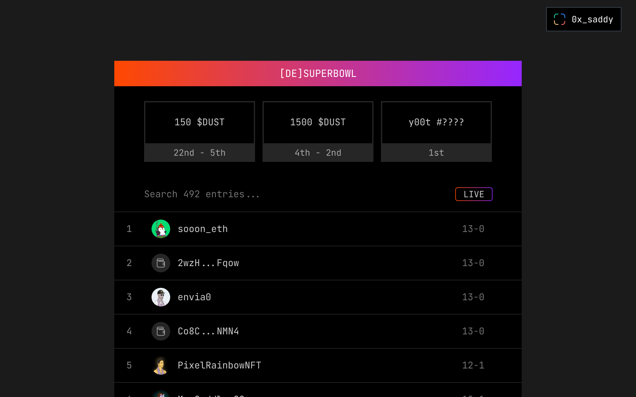 Degen Picks — [de]superbowl